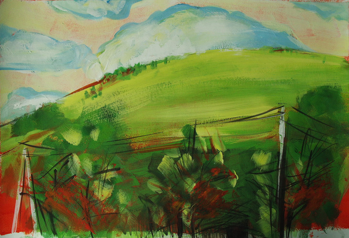 зеленый холм - пленэр 2019